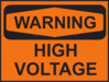 Warning High Voltage Clip Art